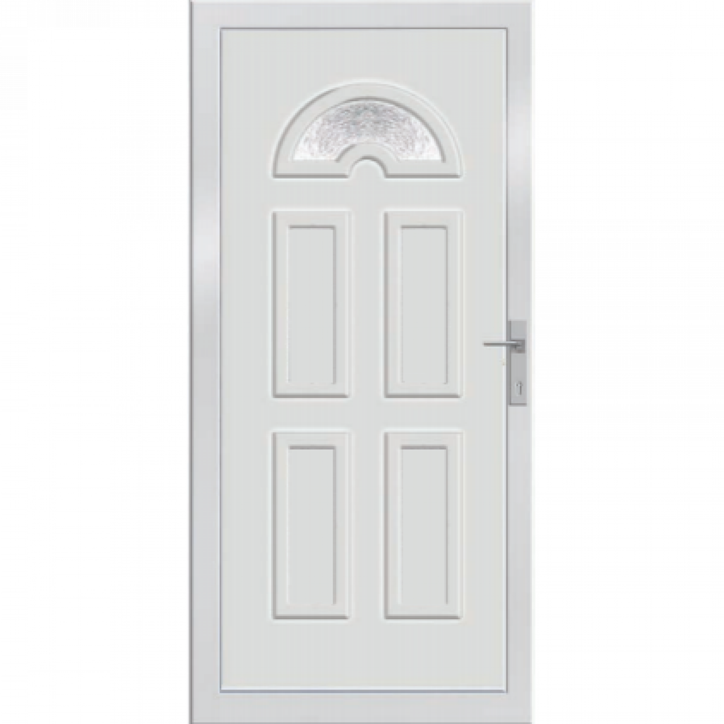 100x210 műanyag bejárati ajtó, Temze 1 üveges 